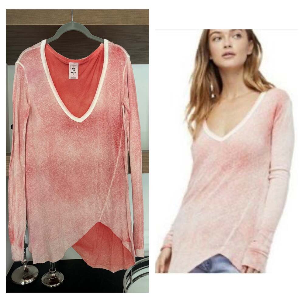 Free People We The Free Long Beach Tee in Acid Wash